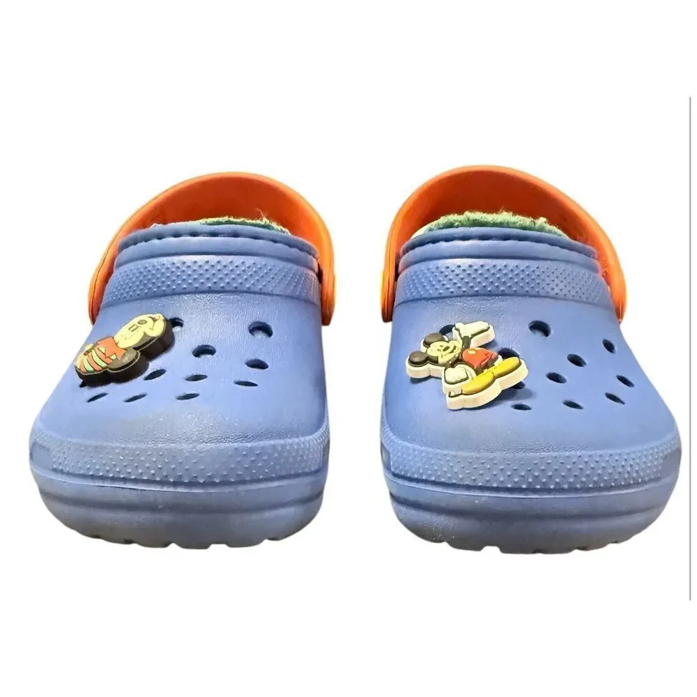 Crocs Kids Classic Lined Clogs Little Kids Sz. 6 Summertime Mickey Mouse